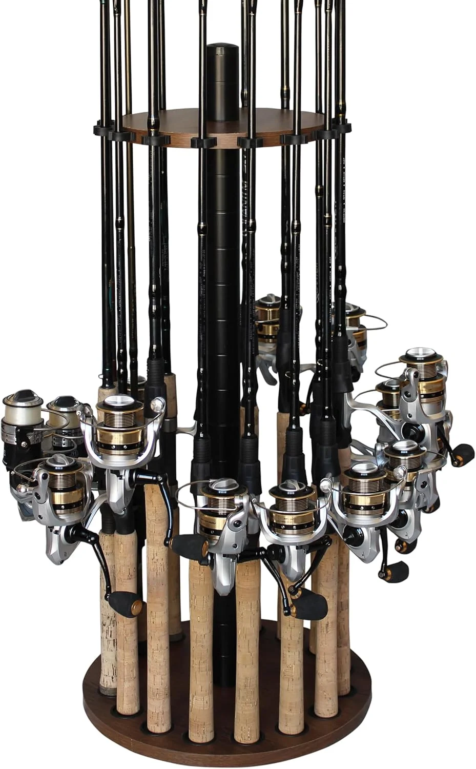 نگهدارنده 16 تایی چوب ماهیگیری راش کریک کریشنز - قفسه و محل نگهداری چوب ماهیگیری، گردویی تیره