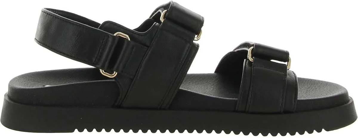 صندل زنانه استیو مادن مدل مونا چرم مشکی، سایز 37 اروپا