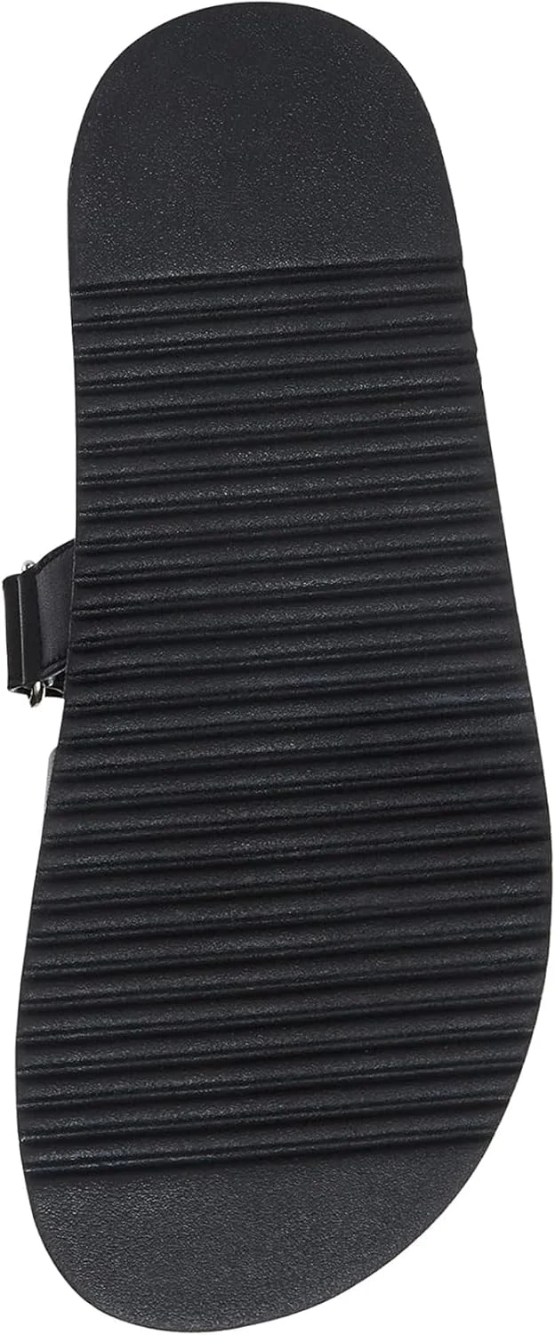 صندل اسلاید زنانه استیو مادن مدل Mayven، چرم مشکی، سایز 36 اروپا