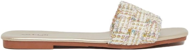 صندل های تخت زنانه استایلی با بافت حصیری