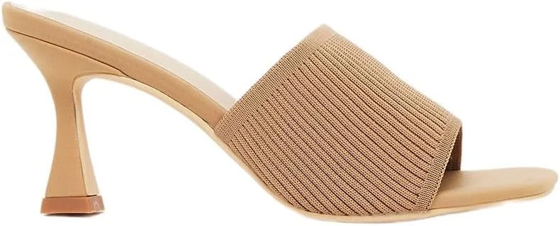 صندل پاشنه بلند سوزنی زنانه استایلی با بافت