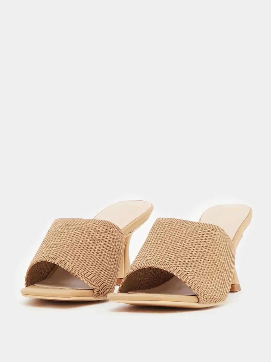 صندل پاشنه بلند سوزنی زنانه استایلی با بافت