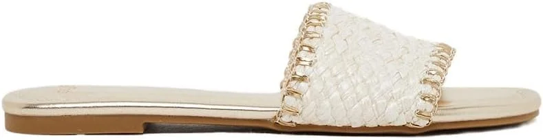 صندل تخت زنانه استایلی با طرح بافت و پنجه باز