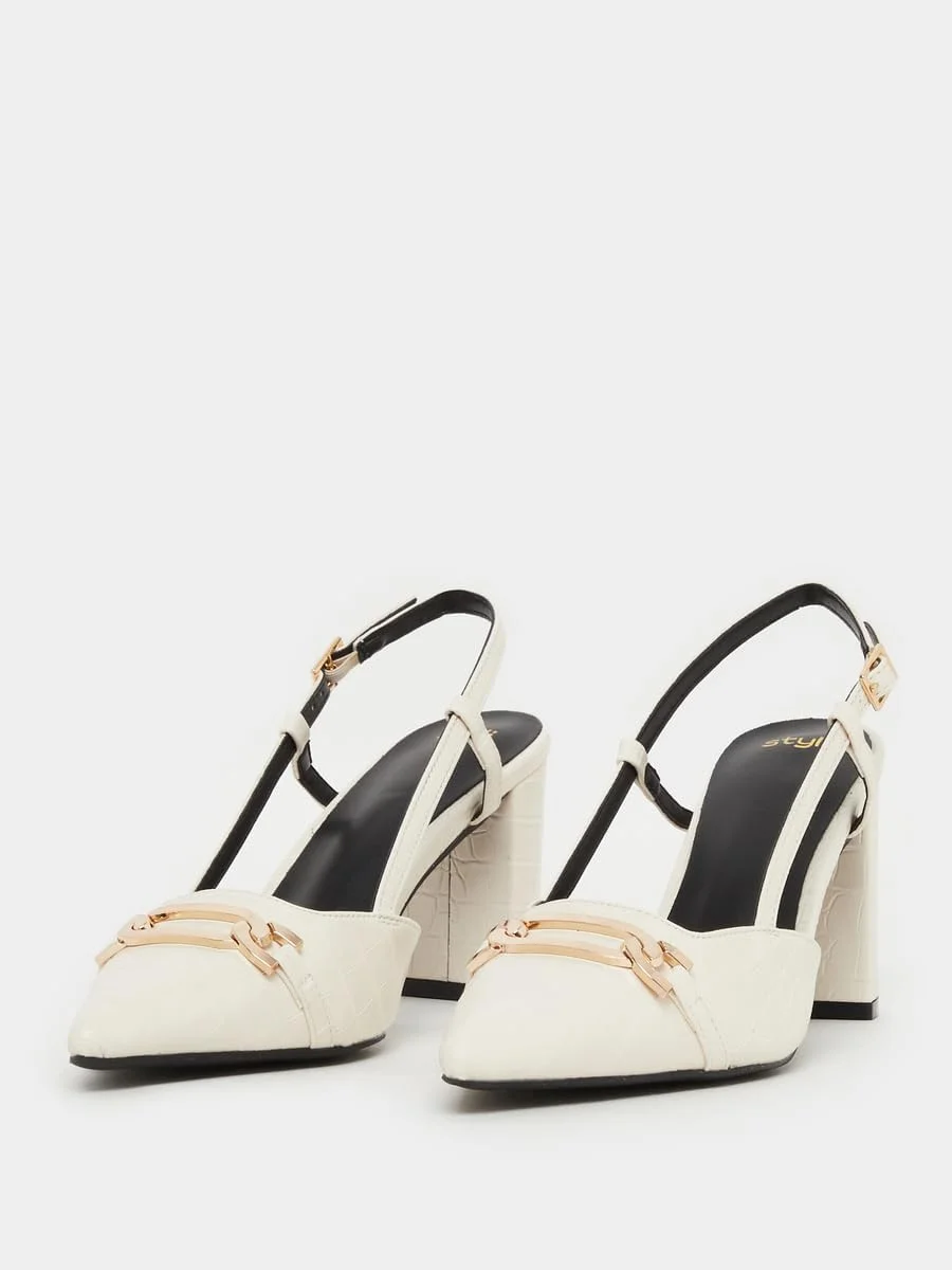 کفش های پاشنه بلند زنانه استایلی با طرح پوست کروکدیل