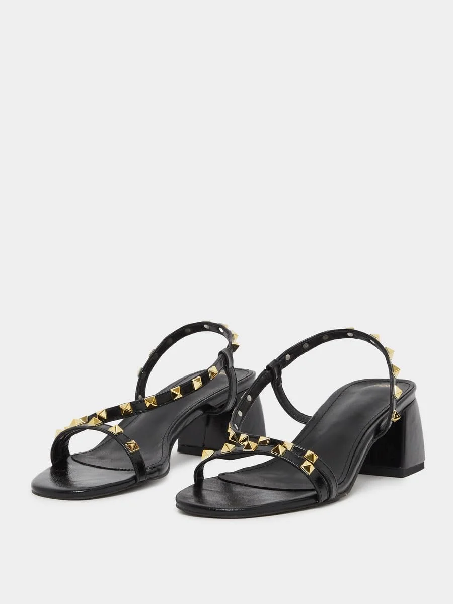 صندل پاشنه بلند زنانه استایلی با تزیینات نگین