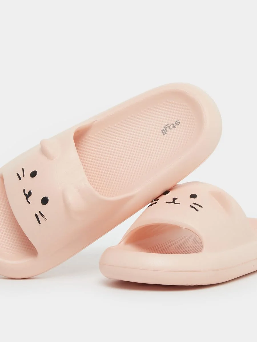 صندل روفرشی زنانه استایلی با طرح گربه