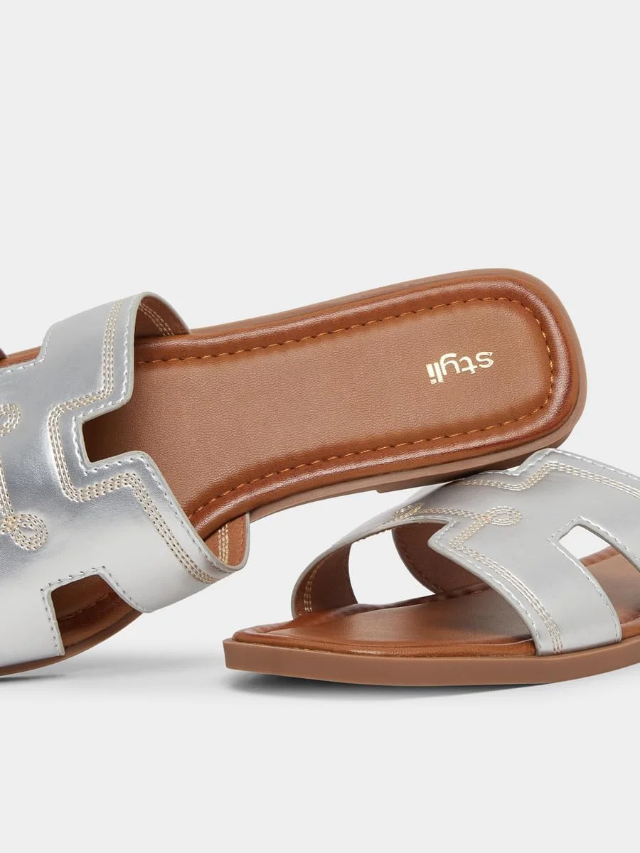 صندل تخت زنانه استایلی با انگشت باز صندل تخت زنانه استایلی با انگشت باز