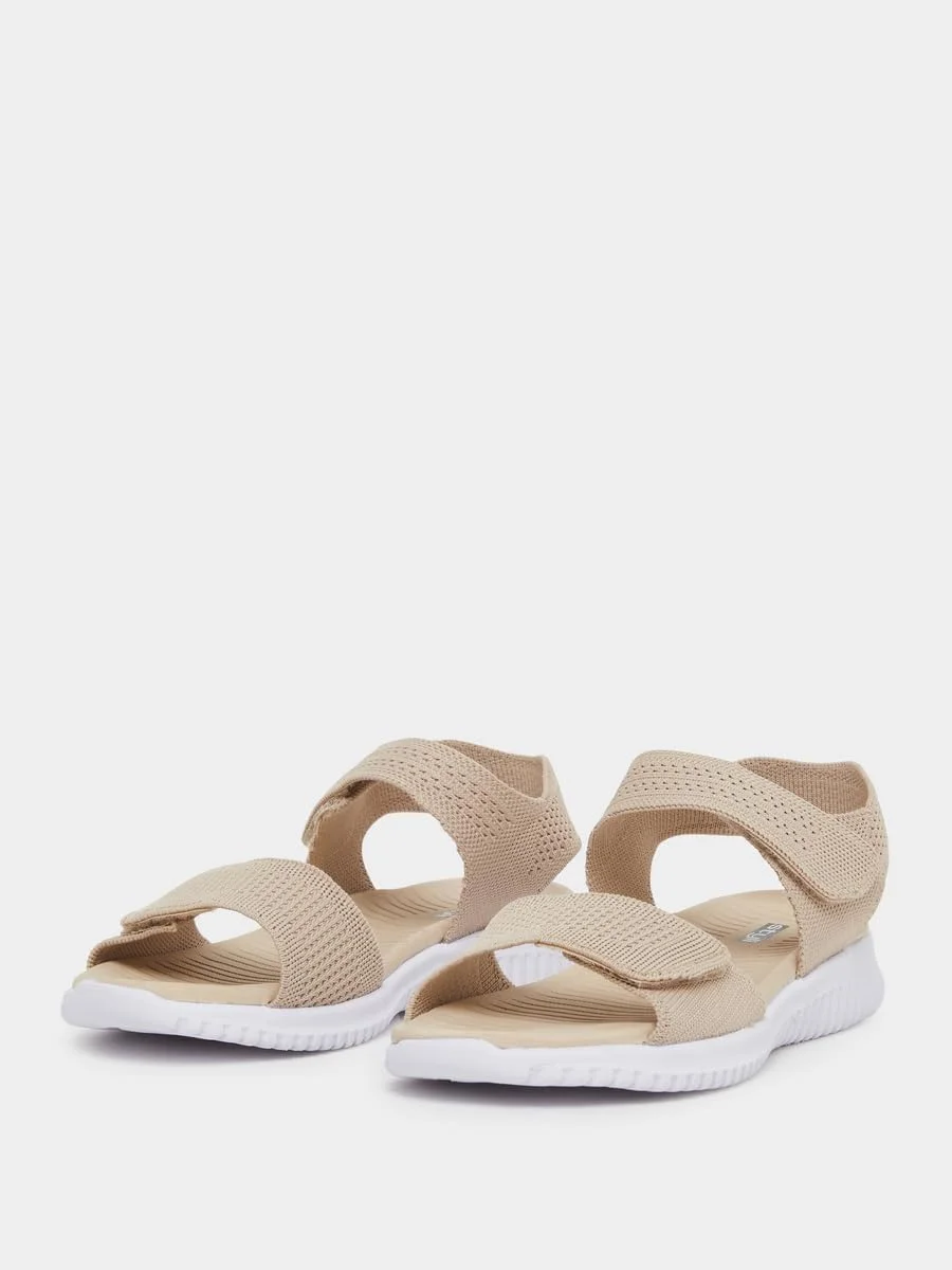 صندل های تخت توری زنانه استایلی با بست قلاب و حلقه