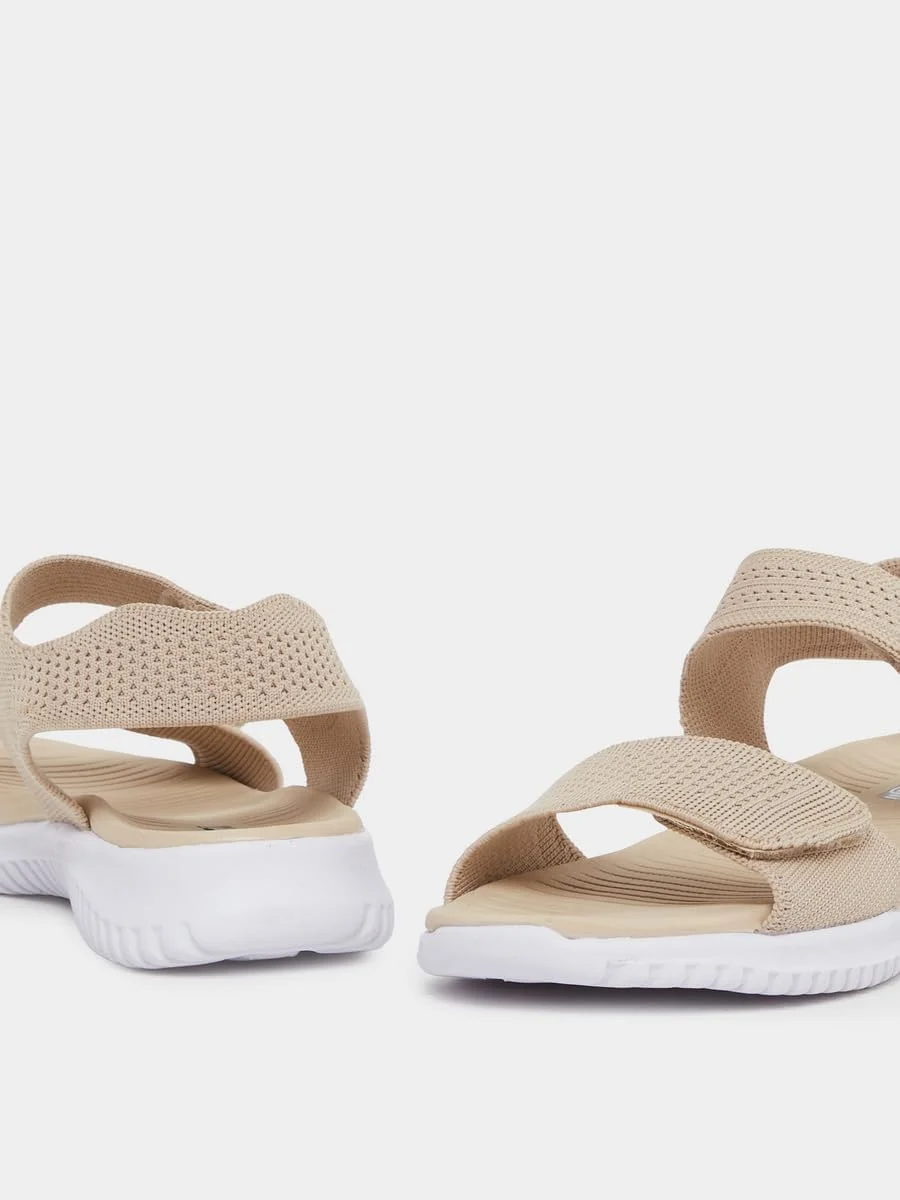 صندل های تخت توری زنانه استایلی با بست قلاب و حلقه