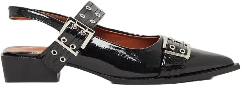 کفش های پاشنه دار زنانه استایلی با پنجه نوک تیز و کمربند