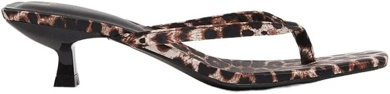 صندل انگشتی زنانه استایلی با طرح حیوانات و پاشنه بچه گربه