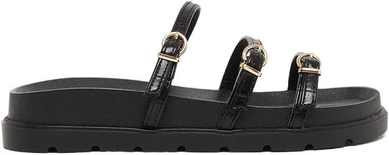 صندل تخت زنانه استایلی با جزئیات سگک بنددار