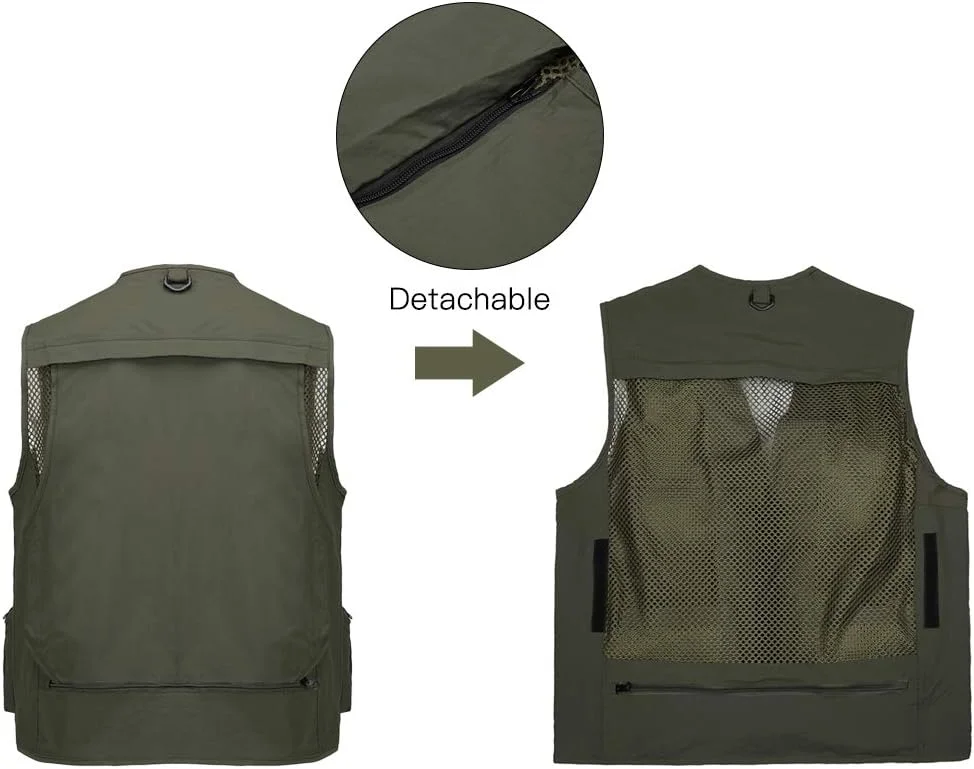 جلیقه چند جیب عکاسی ماهیگیری مردانه موریلیان، جلیقه توری تابستانی عکاس ماهیگیری، جلیقه خشکشونده سریع، سایز 30 جلیقه چند جیب عکاسی ماهیگیری مردانه موریلیان، جلیقه توری تابستانی عکاس ماهیگیری، جلیقه خشکشونده سریع، سایز 30