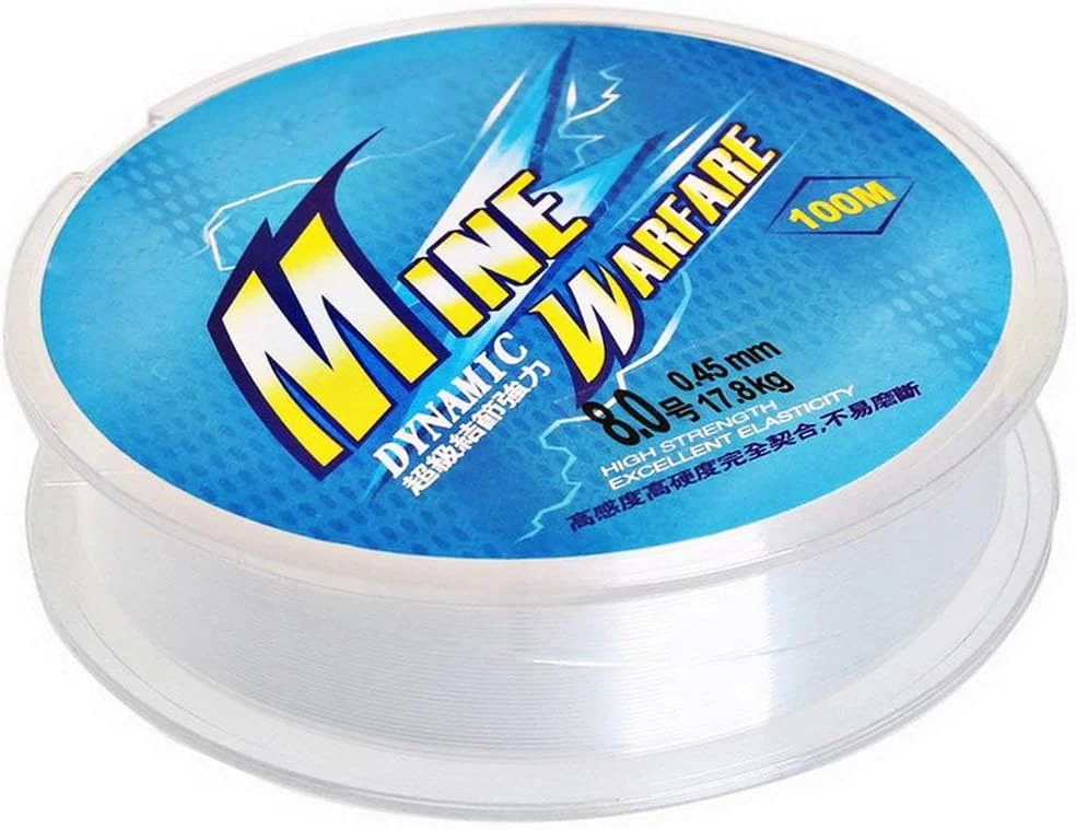 نخ ماهیگیری شفاف KASTWAVE، سیم ماهیگیری نایلونی تک رشته ای قوی، ابزار کاردستی