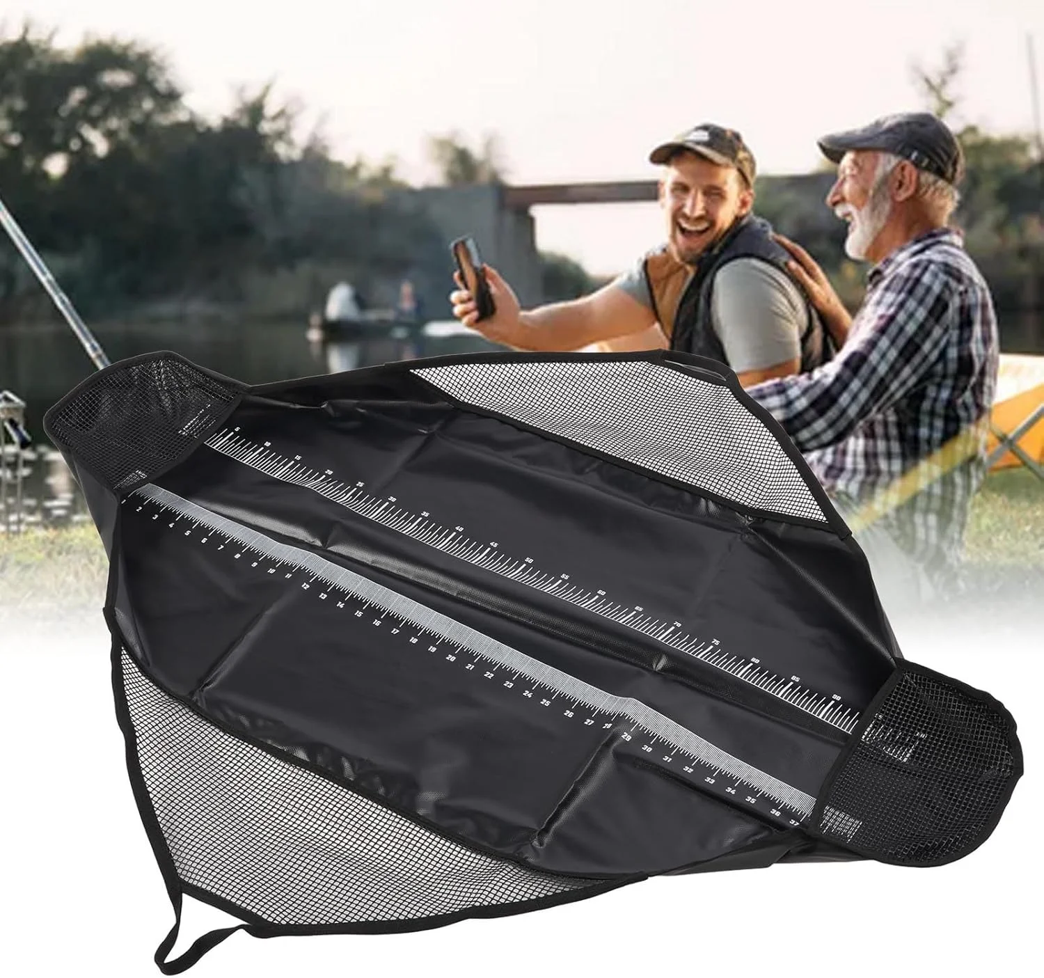 کیسه وزن کشی ماهیگیری، کیسه تاشو و ضد نشت حمل ماهی به همراه خط کش اندازه گیری کیسه وزن کشی ماهیگیری، کیسه تاشو و ضد نشت حمل ماهی به همراه خط کش اندازه گیری