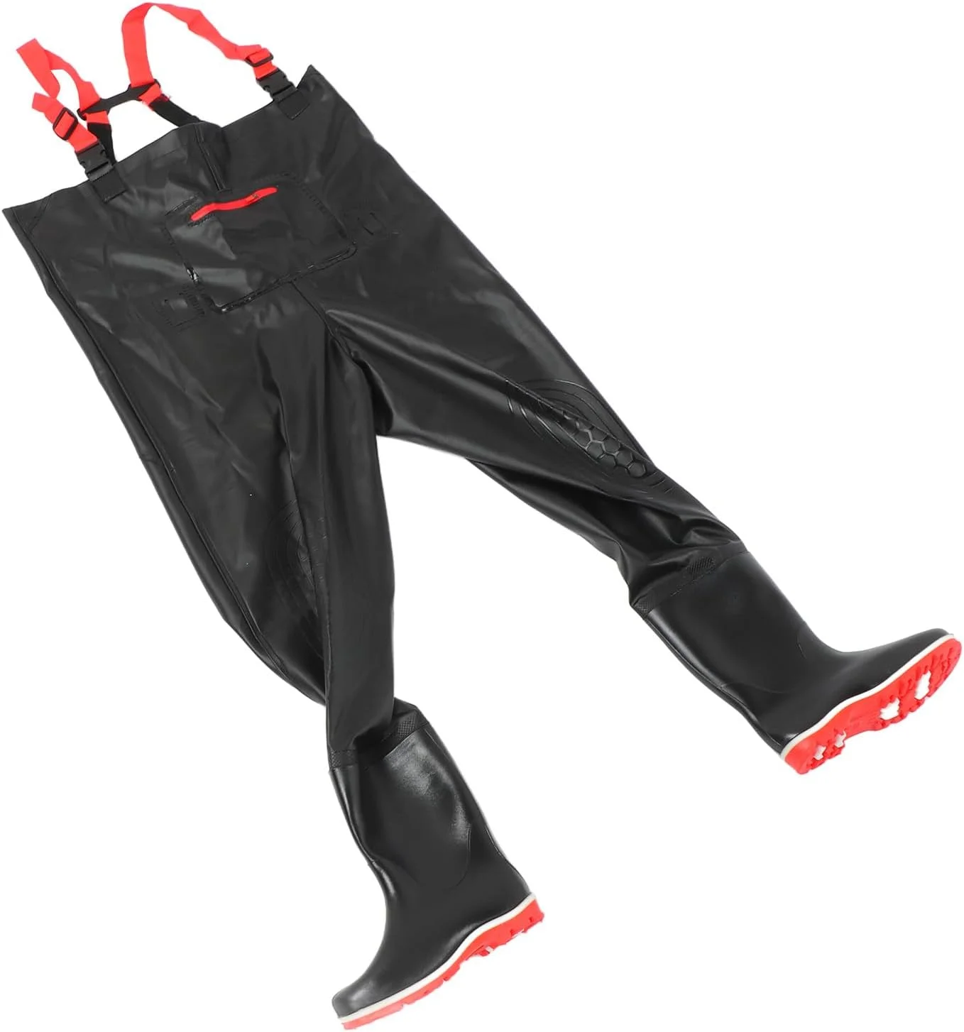 چکمه شلوار ماهیگیری، چکمه متصل PVC سبک وزن مقاوم در برابر سایش و ضد لغزش و ضد پنچری مناسب شکار برای بزرگسالان (سایز 44)