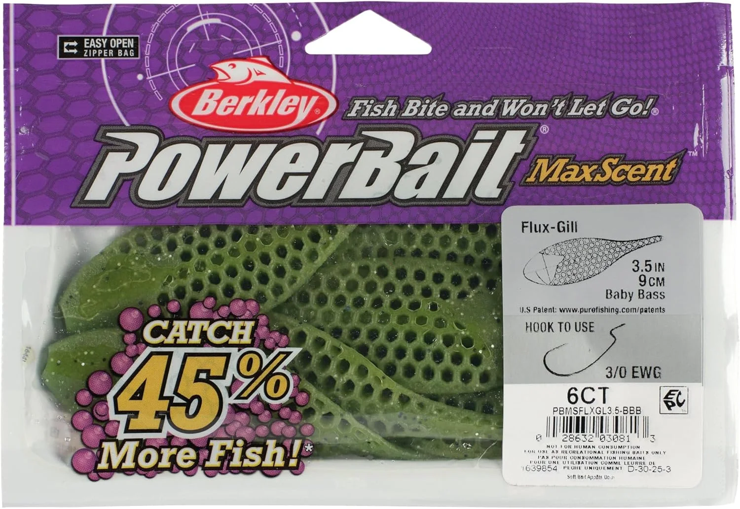 طعمه نرم برکلی PowerBait MaxScent Flux-Gill
