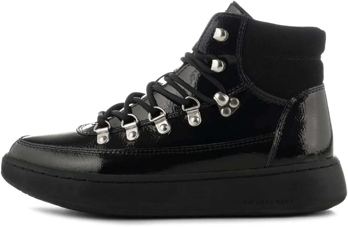 بوت زنانه مدل آیریس با روکش چرم براق