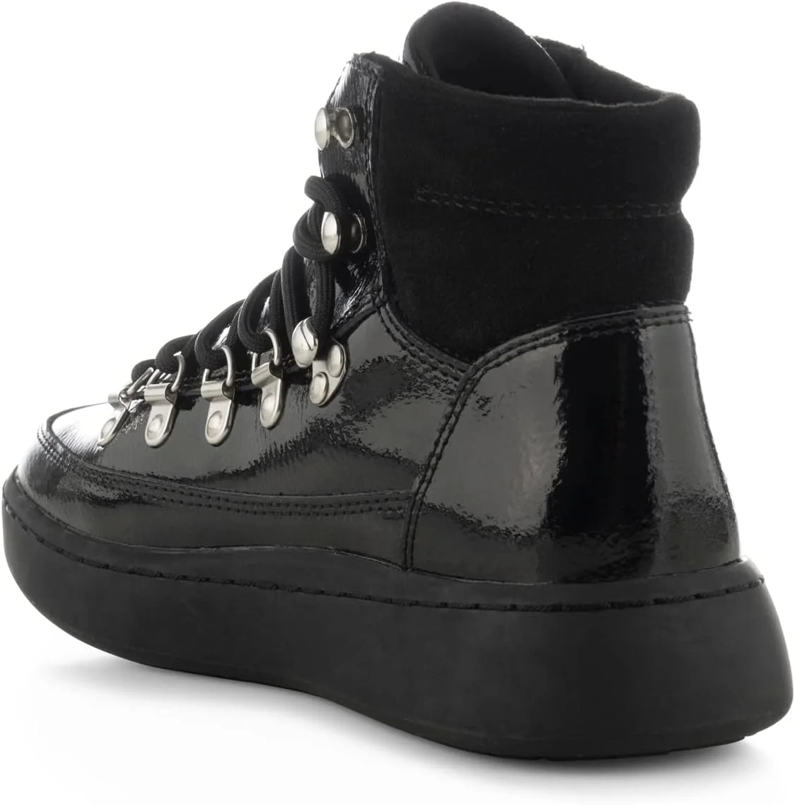 بوت زنانه مدل آیریس با روکش چرم براق بوت زنانه مدل آیریس با روکش چرم براق