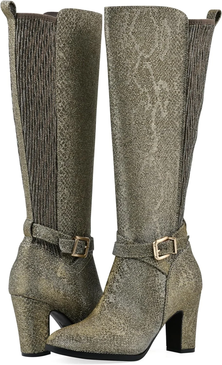 بوت ساق بلند زنانه وایت مانتین مدل Teals با پاشنه پهن