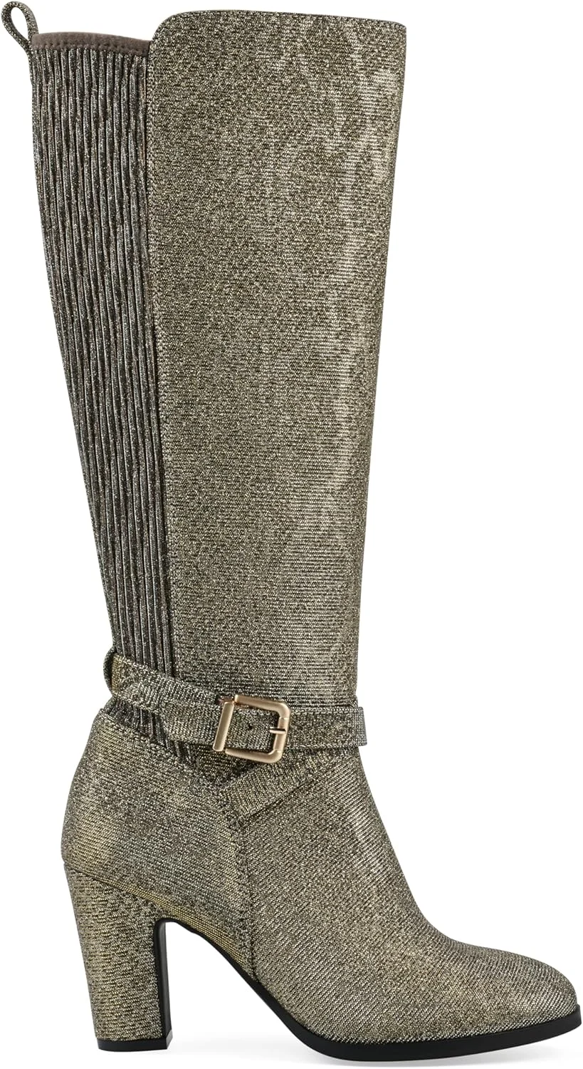 بوت ساق بلند زنانه وایت مانتین مدل Teals با پاشنه پهن