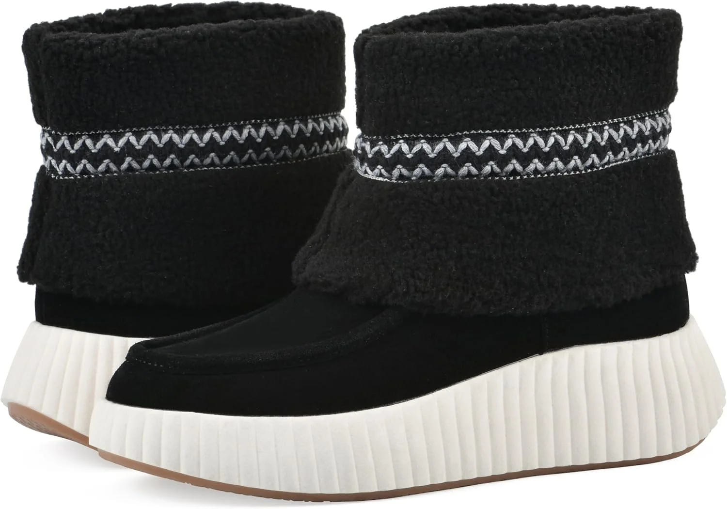 نیم بوت پلتفرم دیجیتال زنانه وایت مانتین با رویه خز مصنوعی نیم بوت پلتفرم دیجیتال زنانه وایت مانتین با رویه خز مصنوعی