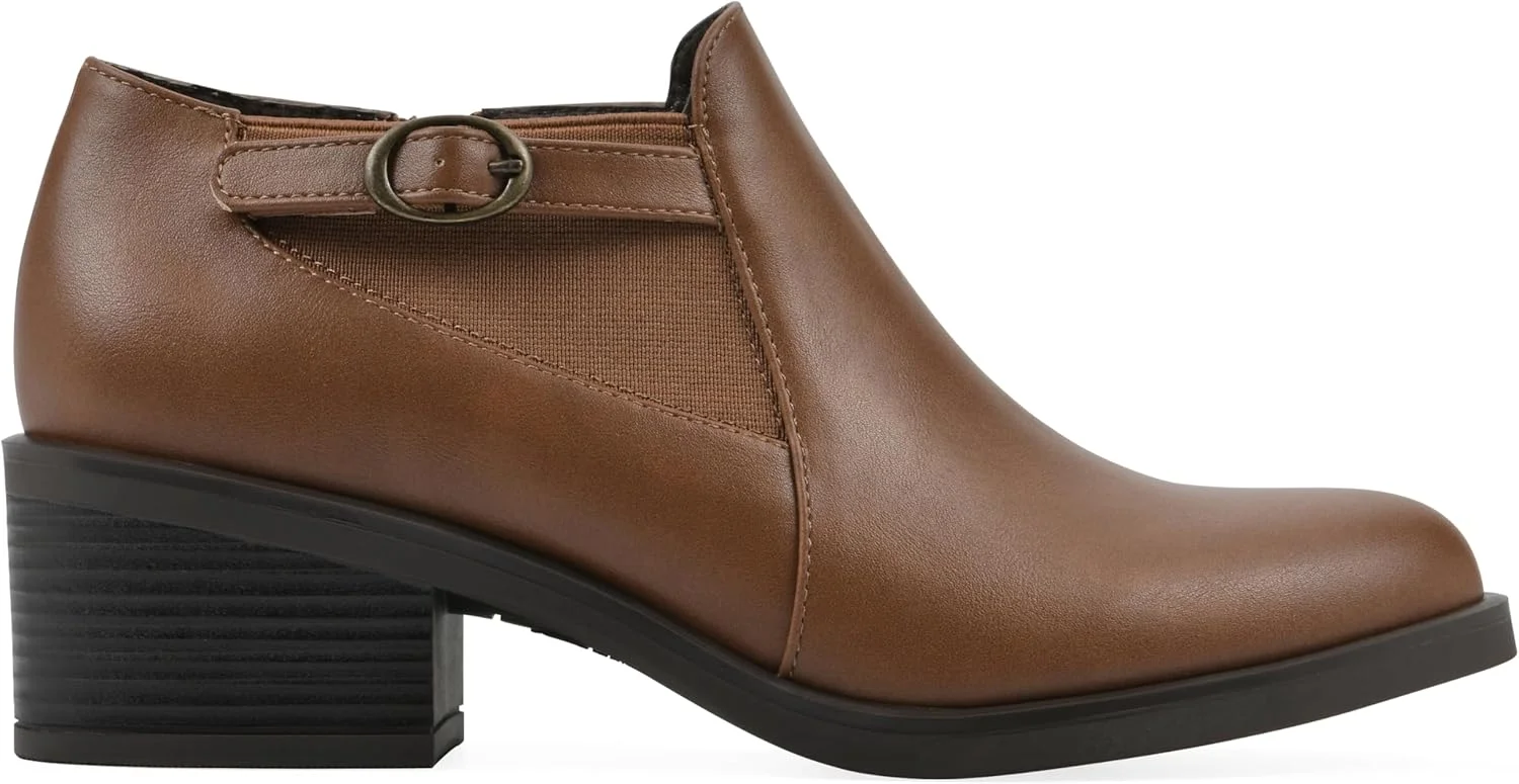 نیم بوت پاشنه دار وسترن زنانه وایت مانتین مدل Cuisine