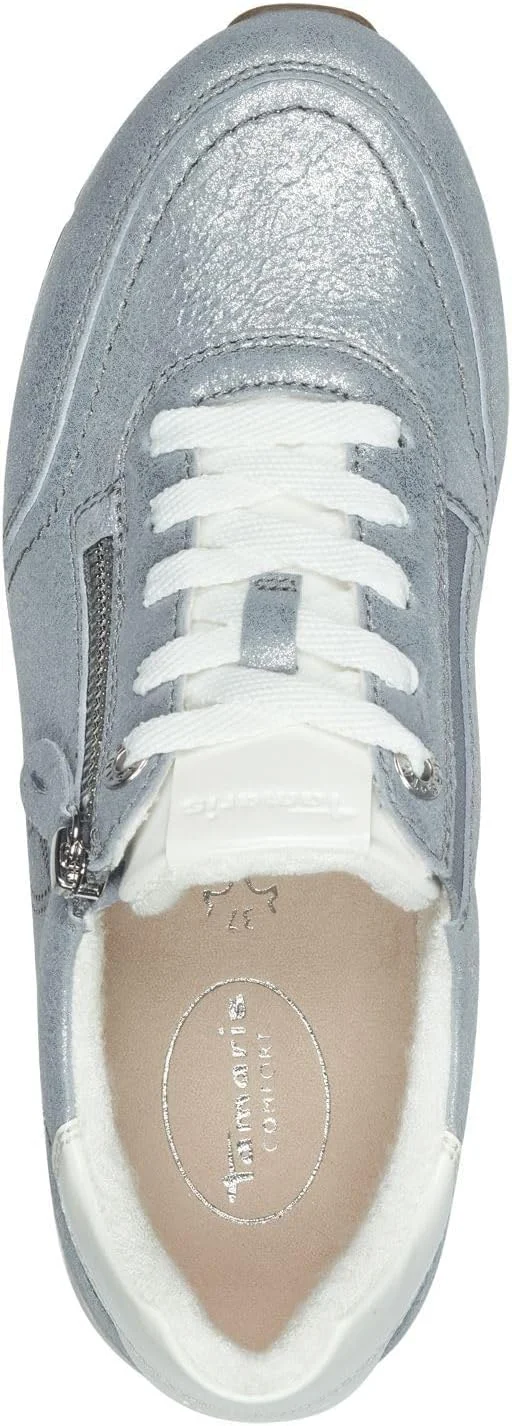 کفش کتانی تخت زنانه تاماریس Comfort مدل بند دار با زیپ کفش کتانی تخت زنانه تاماریس Comfort مدل بند دار با زیپ