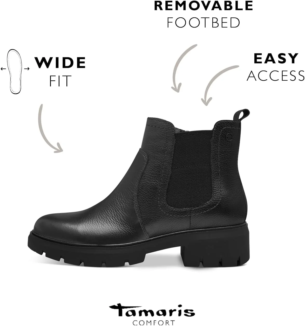 نیم بوت زنانه تاماریس مدل 8-85420-43