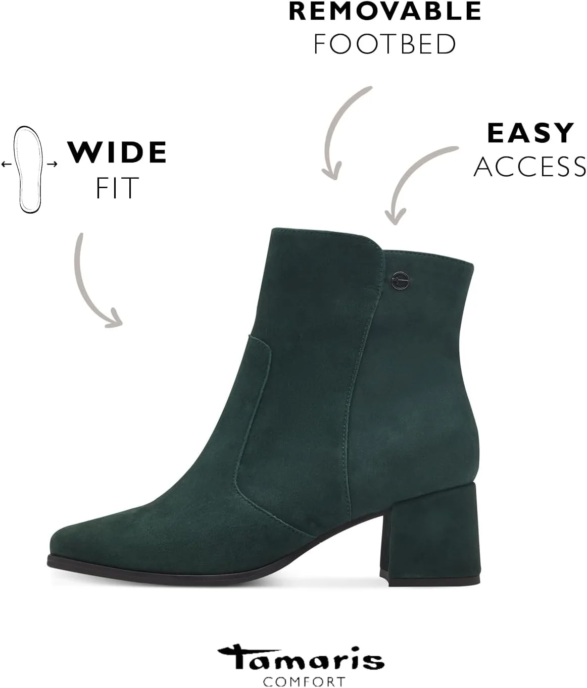 نیم بوت زنانه تاماریس مدل 8-85312-43 نیم بوت زنانه تاماریس مدل 8-85312-43