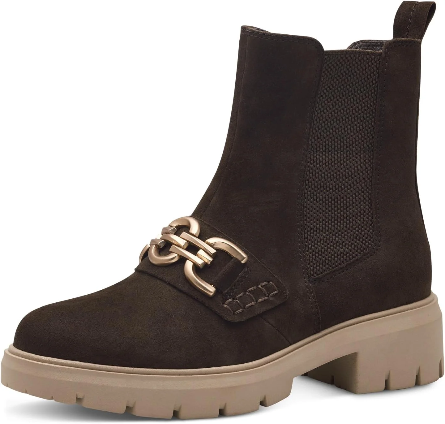 نیم بوت چلسی زنانه تاماریس مدل Comfort، ساخته شده از چرم، بدون آستر