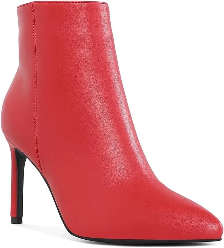 نیم بوت های پاشنه بلند سوزنی زنانه لاندن رگ با بافت خاص