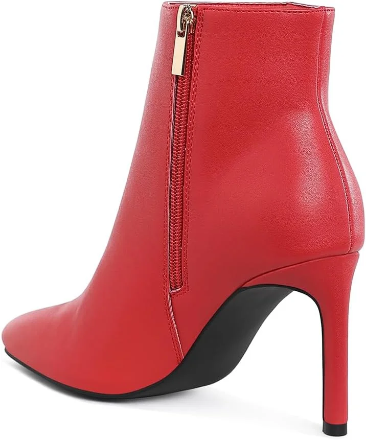 نیم بوت های پاشنه بلند سوزنی زنانه لاندن رگ با بافت خاص