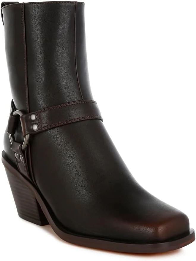 نیم بوت زنانه لاندن رگ با جزئیات هارنس برجسته