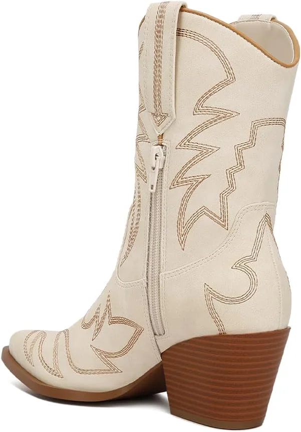 بوت زنانه لاندن رگ با جزئیات تکه دوزی چرم مصنوعی