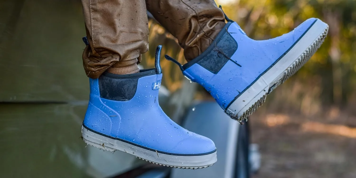 کفش موج سرکش HUK، چکمه ماهیگیری و عرشه با عملکرد بالا برای کودکان و نوجوانان چکمه بارانی