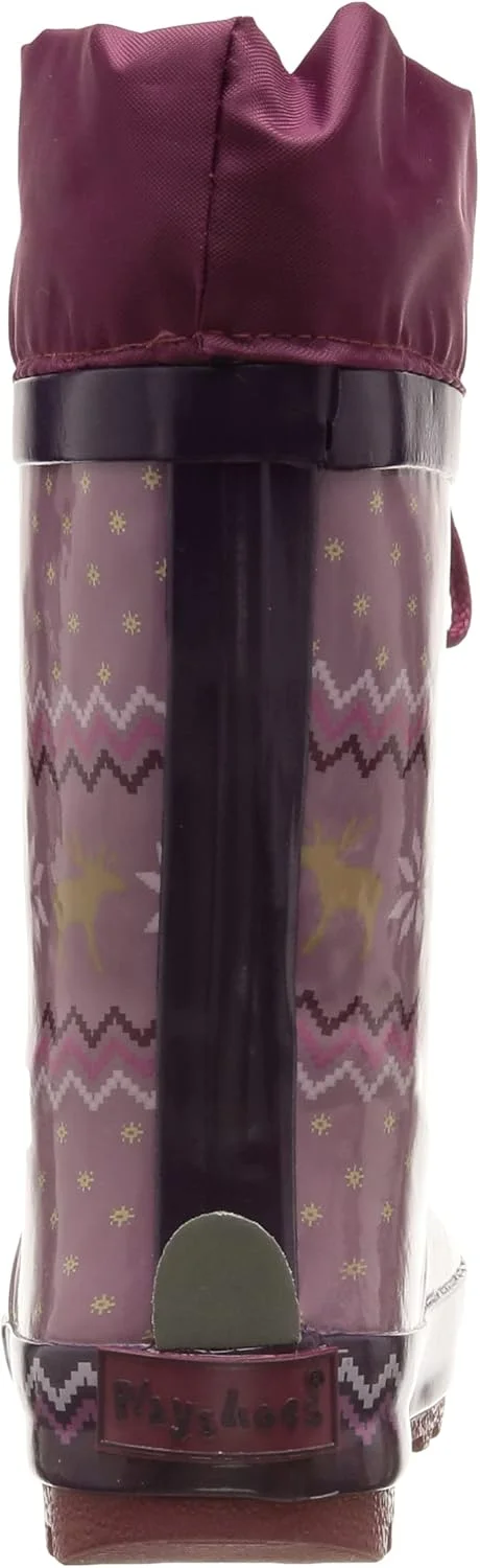 پلی شوز چکمه های بارانی گرم و نرم طرح نروژی بچگانه