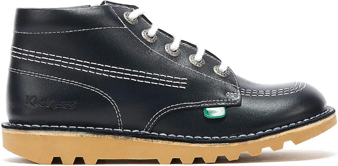 نیم بوت ساق دار بچه گانه کیکرز مدل Kick Hi Easy On با زیپ