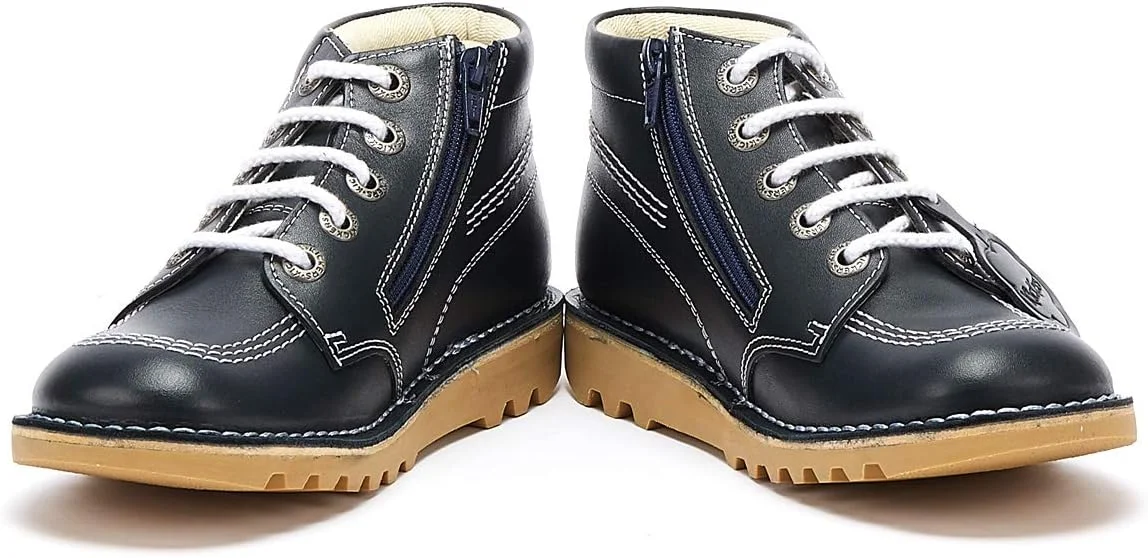 نیم بوت ساق دار بچه گانه کیکرز مدل Kick Hi Easy On با زیپ