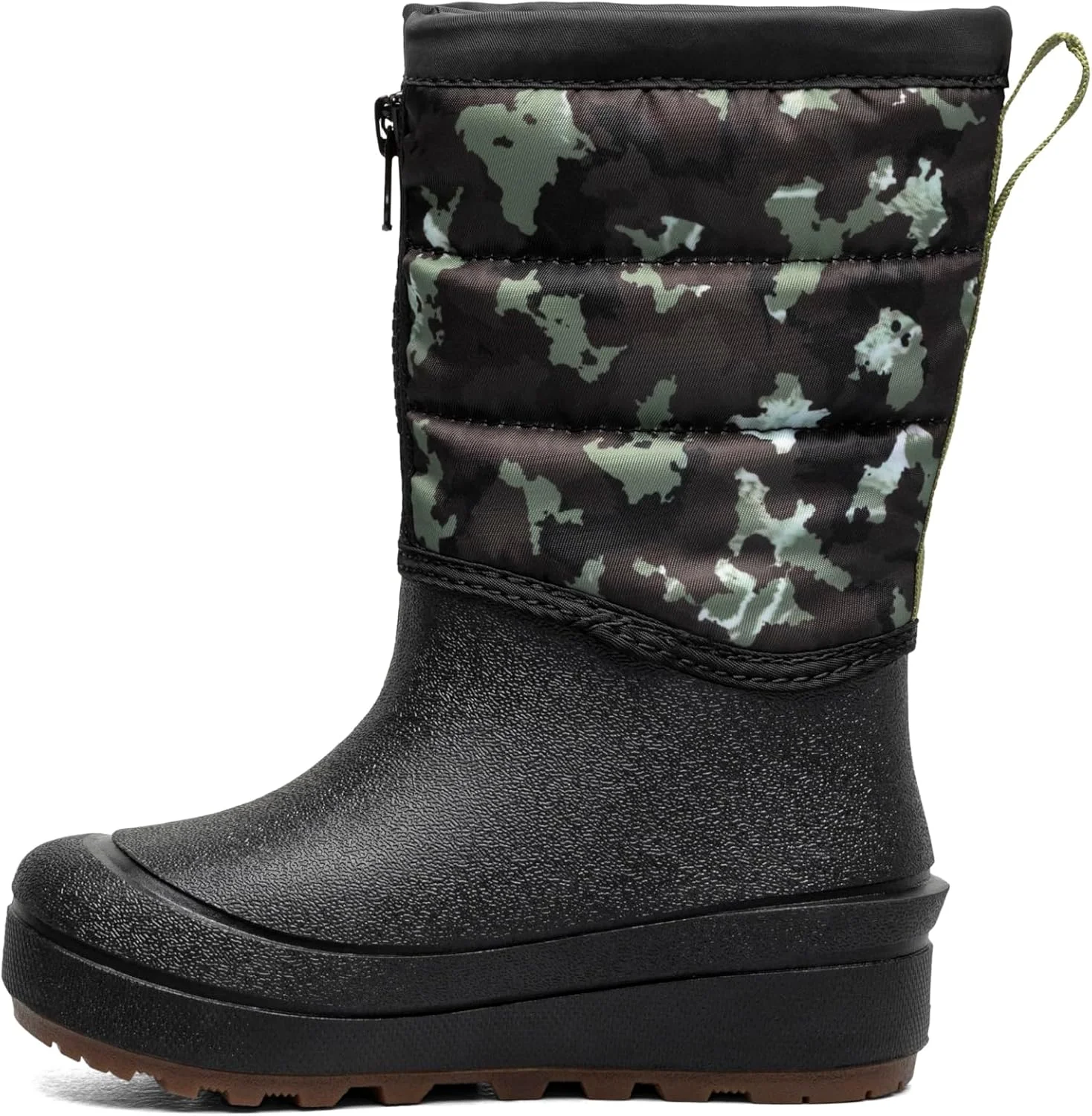 نیم بوت برفی زیپ دار BOGS - بافت استتاری (مناسب کودکان نوپا/کودکان کوچک/کودکان بزرگ) مدل унисекс