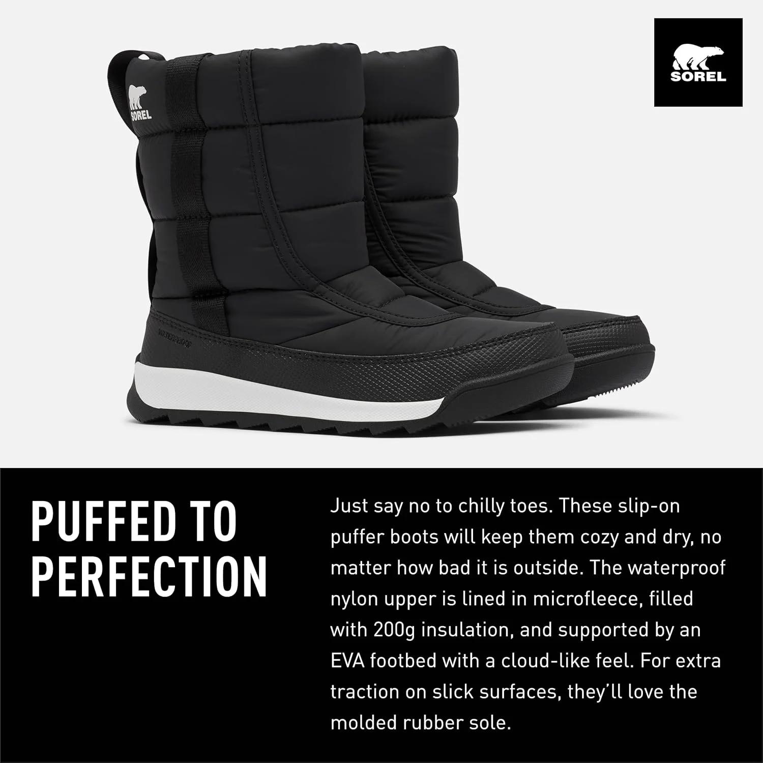 بوت زمستانی ضدآب پافی ویتنی 2 مدل مید مناسب کودکان و نوجوانان