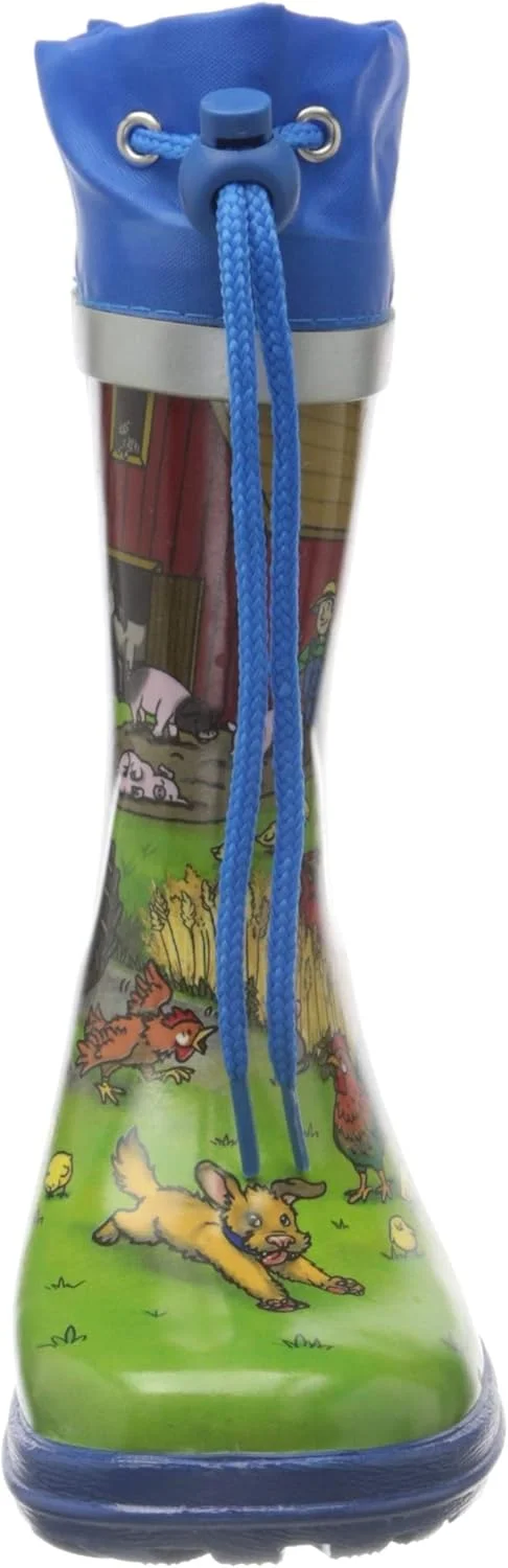 چکمه باران پسرانه بک 909 طرح مزرعه چکمه باران پسرانه بک 909 طرح مزرعه