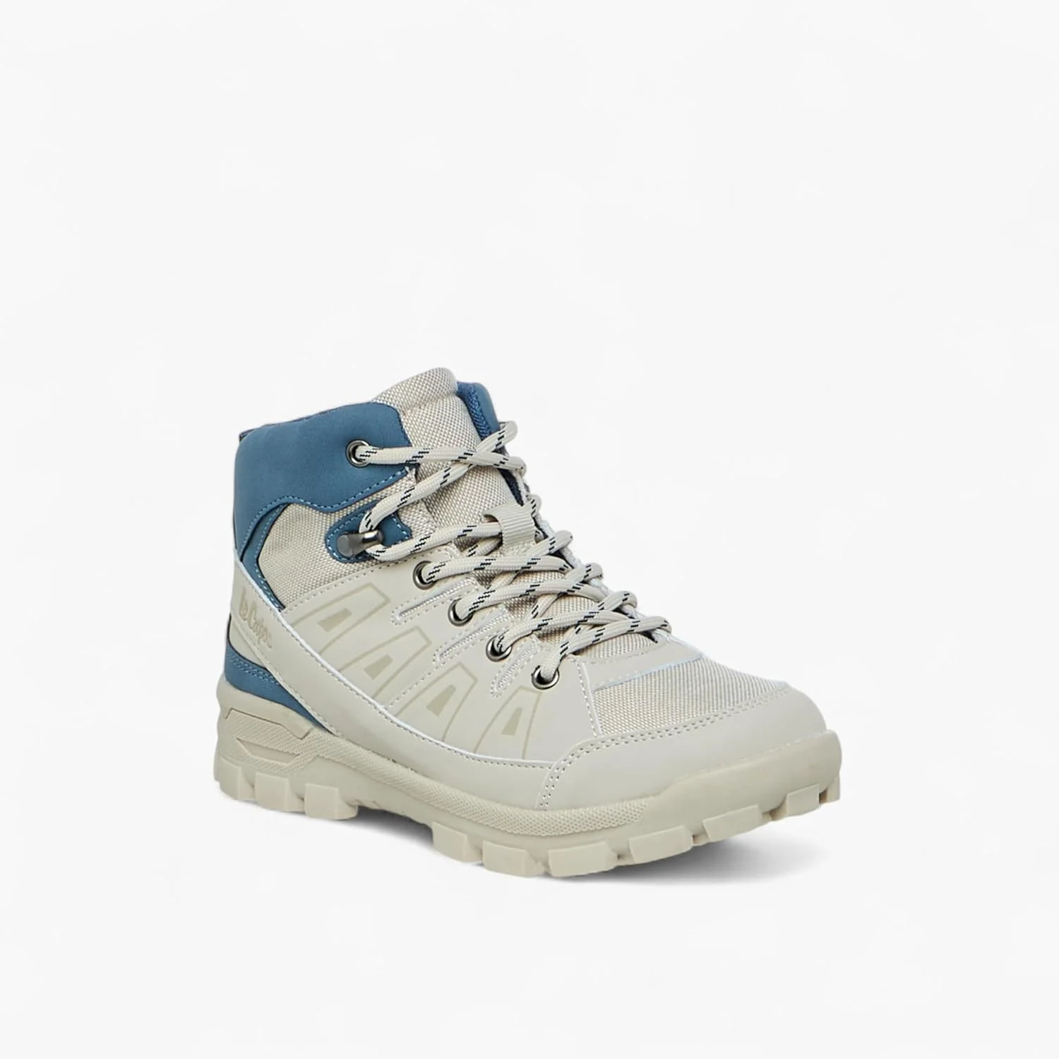 نیم بوت ساق دار پسرانه لی کوپر با طرح پنل و بست زیپی