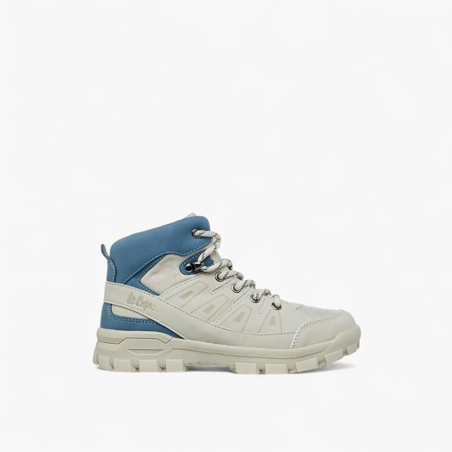 نیم بوت ساق دار پسرانه لی کوپر با طرح پنل و بست زیپی