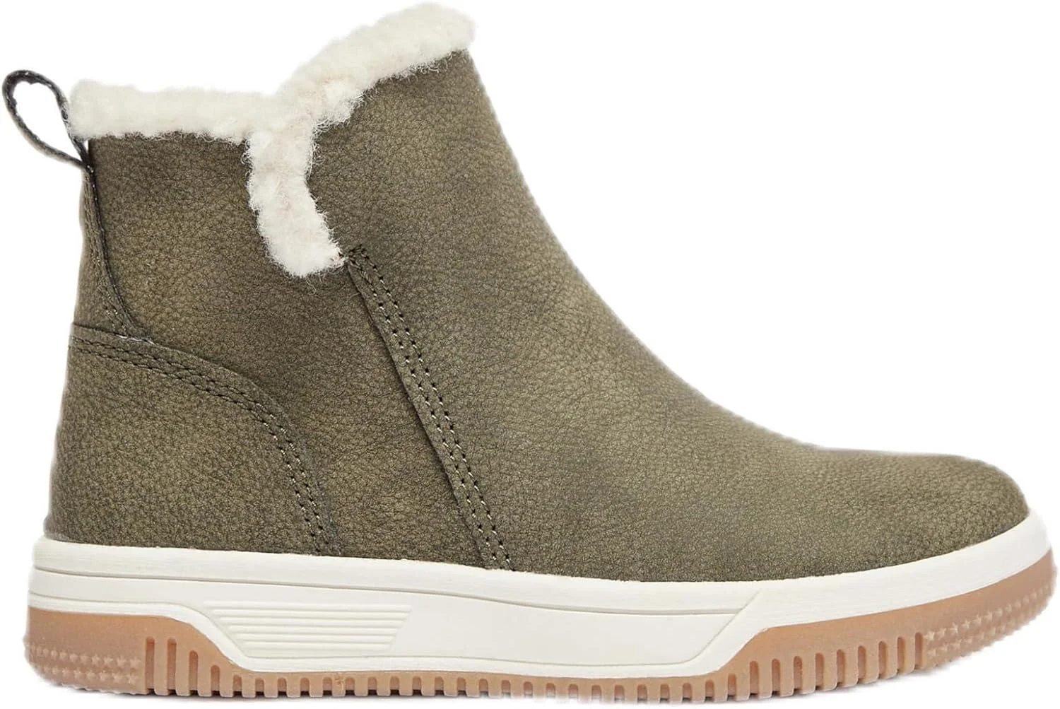 بوت ساق دار پسرانه مدل 166891284 با رنگ ثابت، طول ساق تا مچ پا، دارای زیپ و زبانه کشی