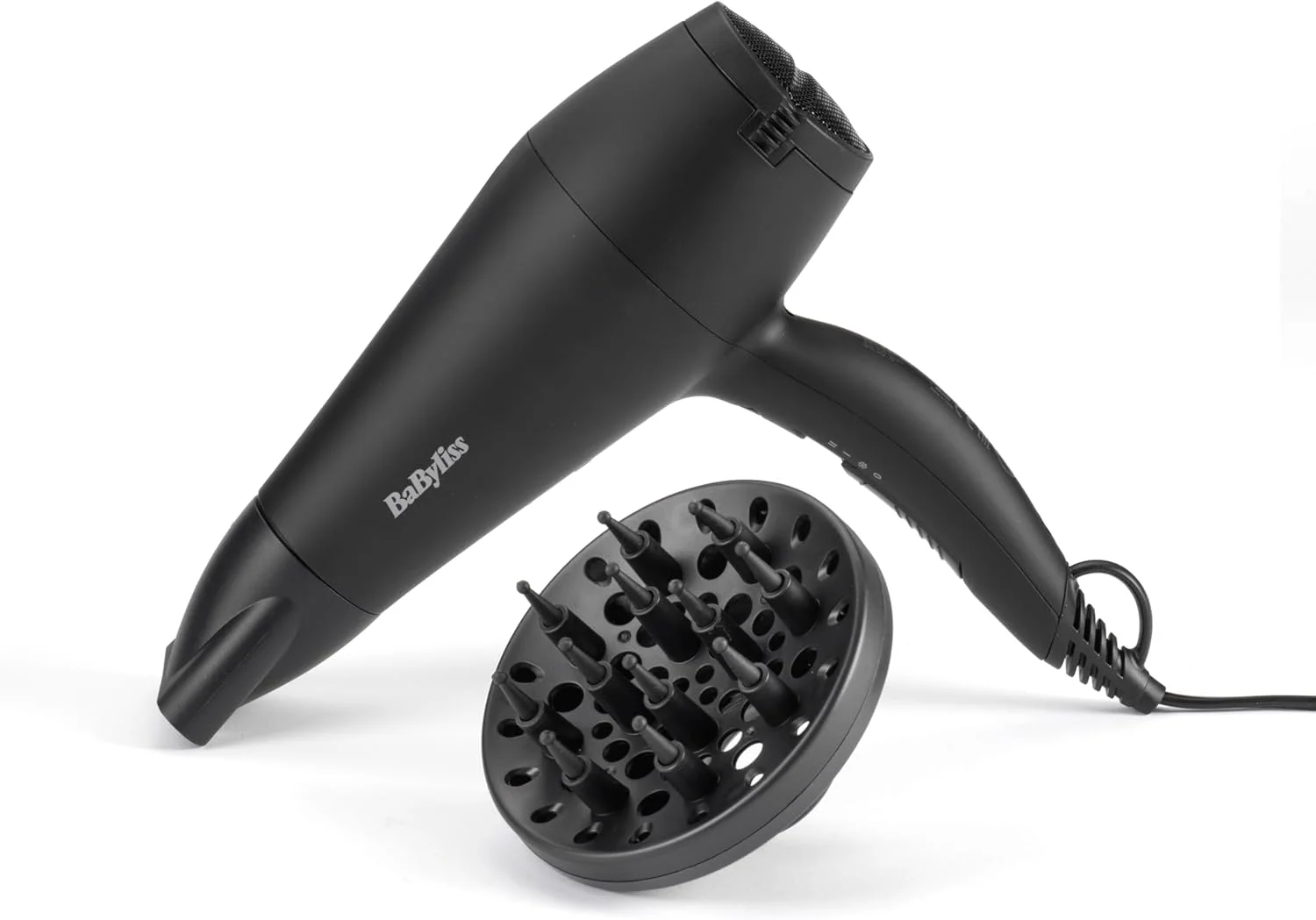 سشوار مو بابیلیس 2000 وات با موتور قدرتمند برای خشک کردن سریع | فناوری یونی برای موهای صاف و بدون وز | 2 تنظیمات حرارت/سرعت | طراحی سبک و جمع و جور با متمرکز کننده - D215DSDE