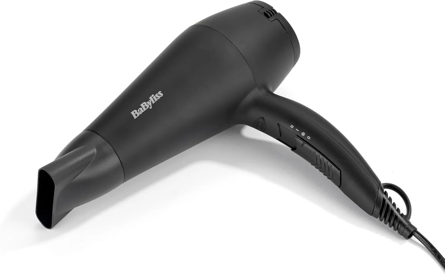 سشوار مو بابیلیس 2000 وات با موتور قدرتمند برای خشک کردن سریع | فناوری یونی برای موهای صاف و بدون وز | 2 تنظیمات حرارت/سرعت | طراحی سبک و جمع و جور با متمرکز کننده - D215DSDE