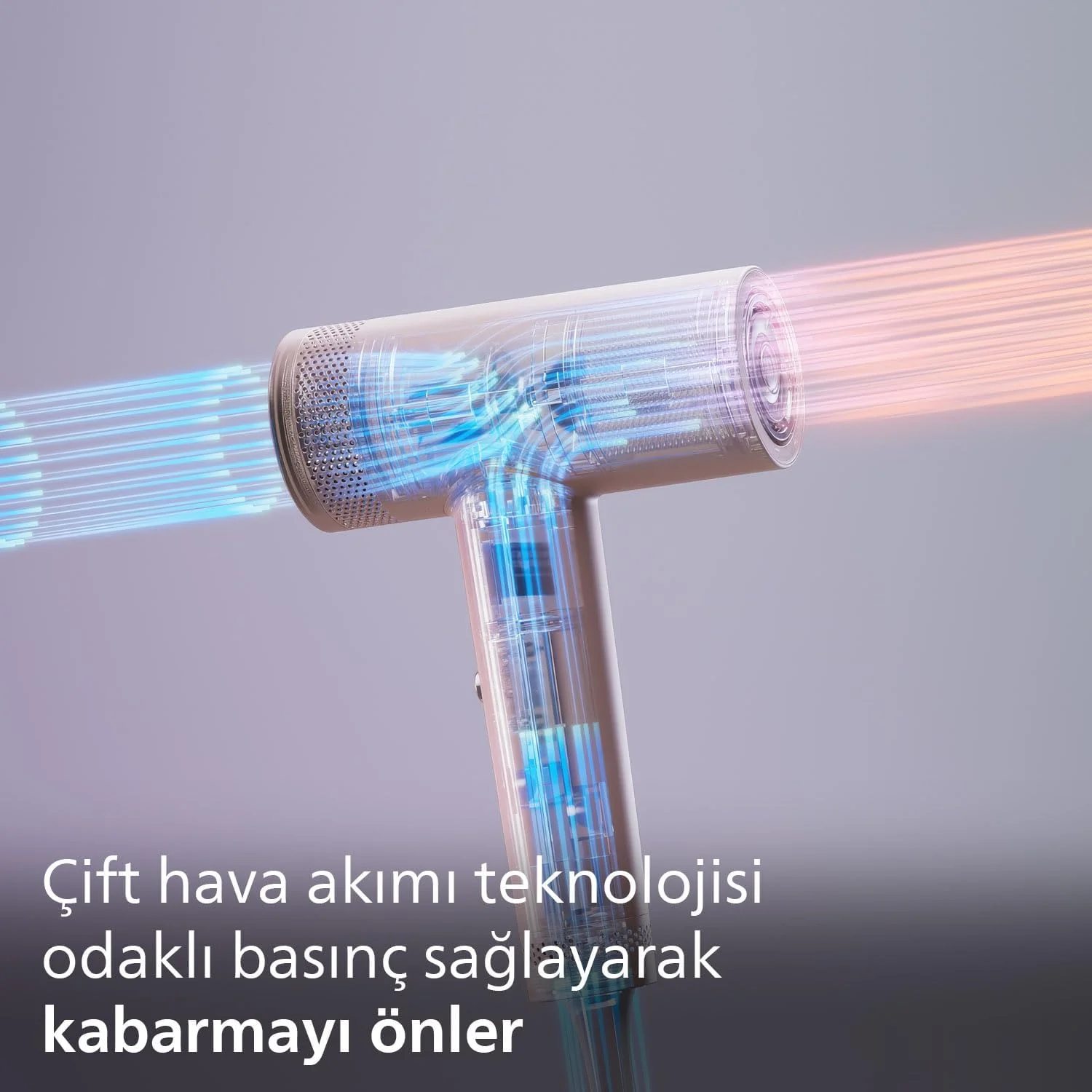 سشوار مو فیلیپس سری 8000، سرعت بالا، ترموشیلد پیشرفته، یونی، ابزار حالت دهی و دیسپانسر، مراقبت از پوست سر، 1400 وات، شامپاین صورتی، مدل BHD837/10