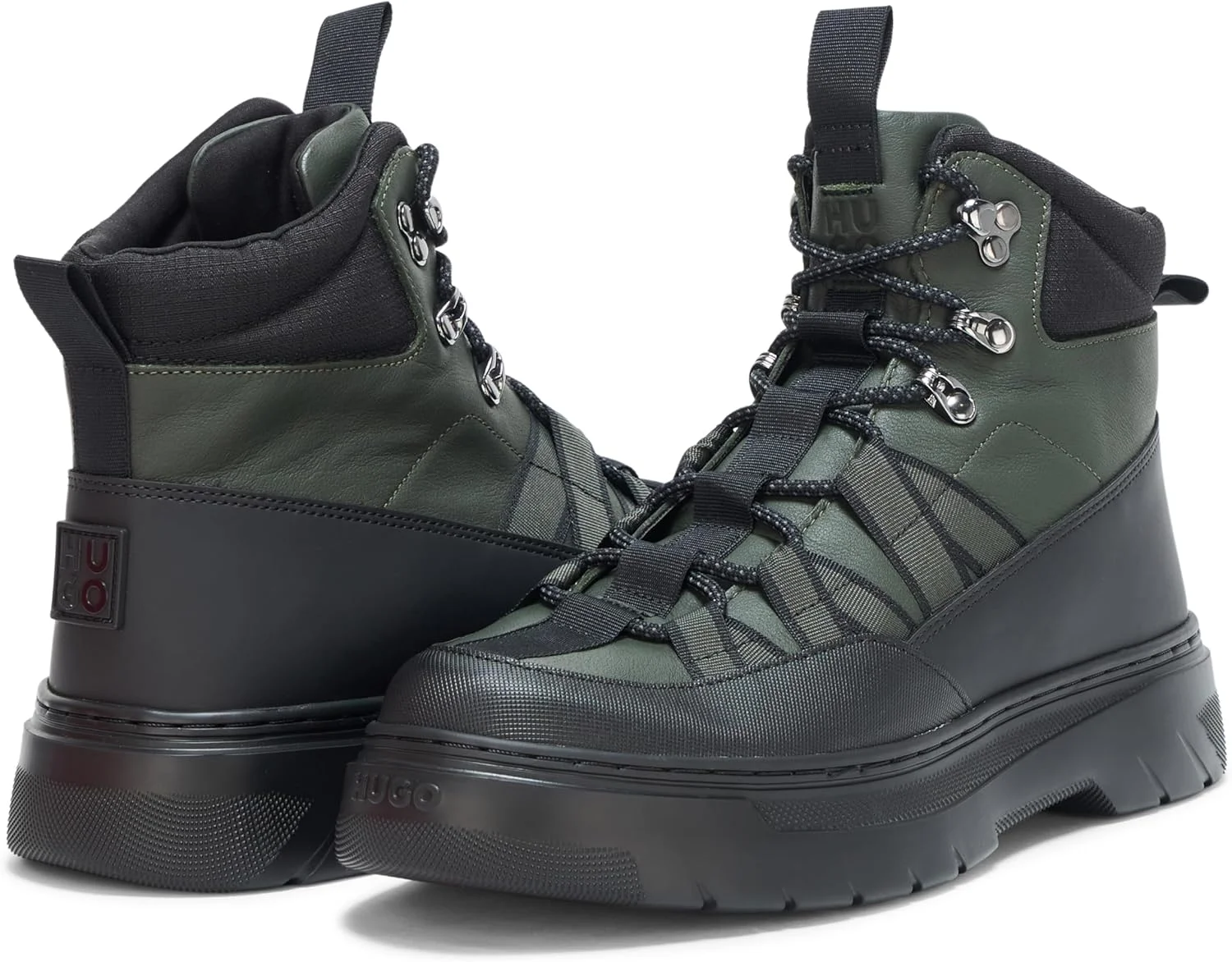 کفش ساق بلند زنانه هوگو مدل بندی مناسب استایل کوهنوردی