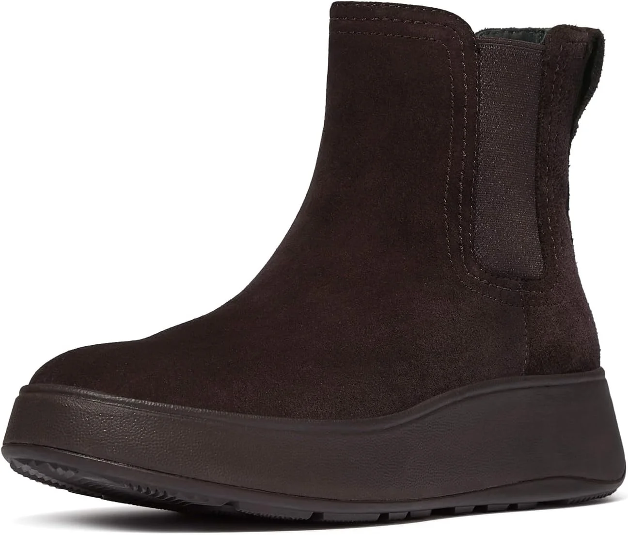 نیم بوت چلسی زنانه فیت فلاپ مدل F-mode Stitch Warm Suede